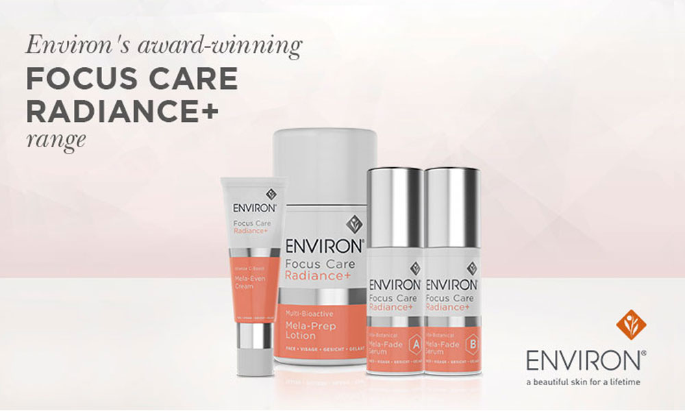 Environ's award-winning focus care radiance + range